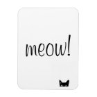 Meow Black Cat Customisable Magnet