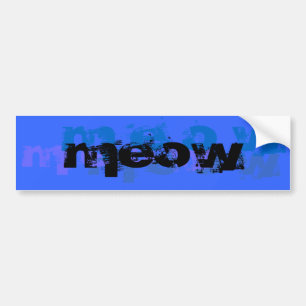 MEOW Bumper Sticker