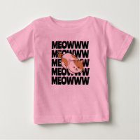 Meow Cat Baby Fine Jersey T-Shirt