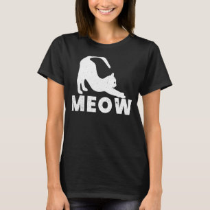 Meow Cat Cats Pet Owner Graphic T-Shirt