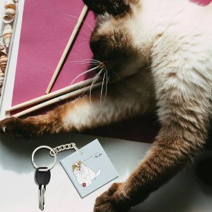 Meow Cat Funny Key Ring