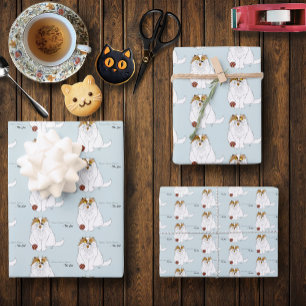 Meow Cat Funny Wrapping Paper Sheet