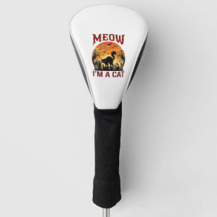 Meow Cat Halloween Black Cemetery_1 Golf Head Cover