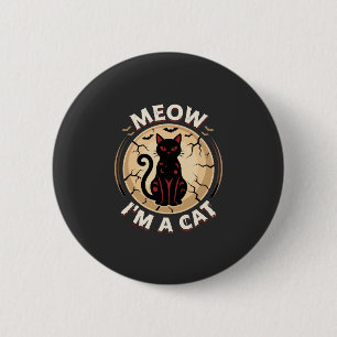 Meow Cat Halloween Graphic Design_1 6 Cm Round Badge