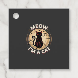 Meow Cat Halloween Graphic Design_1 Favour Tags