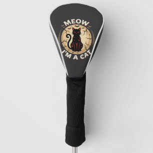 Meow Cat Halloween Graphic Design_1 Golf Head Cover