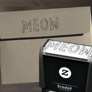 MEOW Cat Lover's Self-Inking Stamp