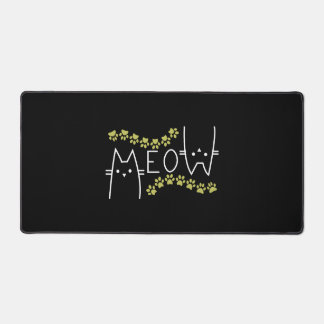 Meow Cat Mum Lover , Women Cat Lover, for Her Desk Mat