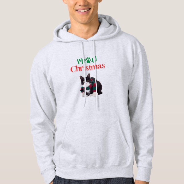 MEOW CHRISTMAS CAT HOODIE (Front)