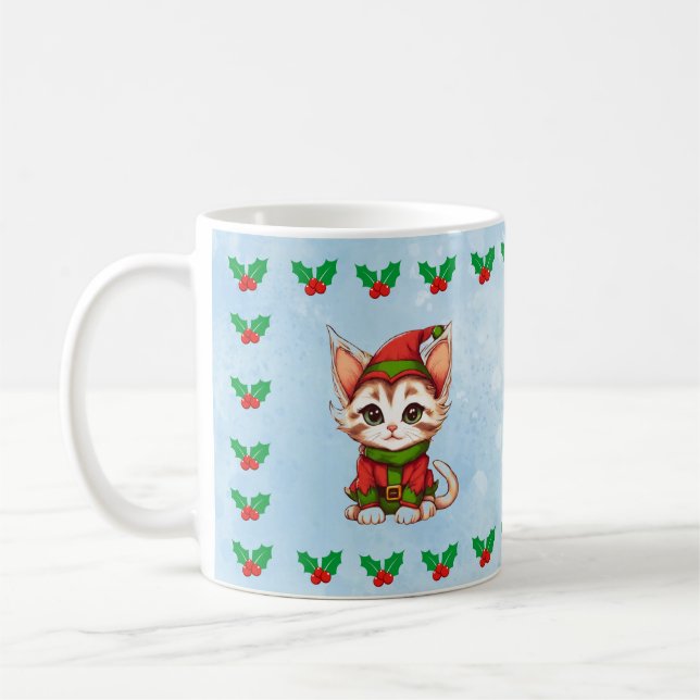 Meow Christmas Coffee Mug (Left)
