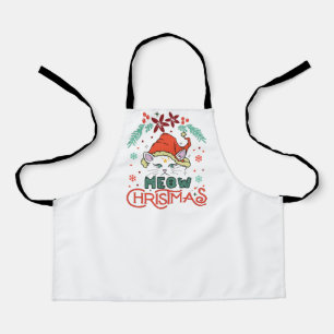 Meow Christmas, Merry Christmas Apron