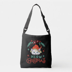 Meow Christmas, Merry Christmas Crossbody Bag