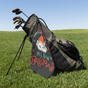 Meow Christmas, Merry Christmas Golf Towel