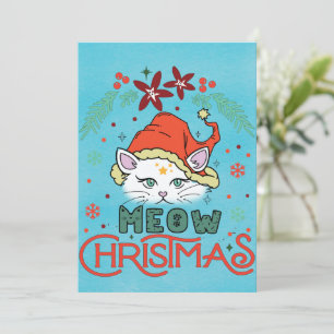 Meow Christmas, Merry Christmas Holiday Card