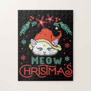Meow Christmas, Merry Christmas Jigsaw Puzzle
