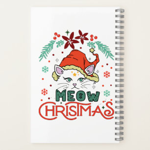 Meow Christmas, Merry Christmas Notebook