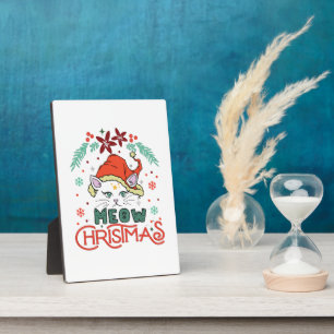 Meow Christmas, Merry Christmas Plaque
