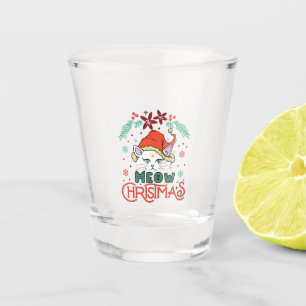 Meow Christmas, Merry Christmas Shot Glass