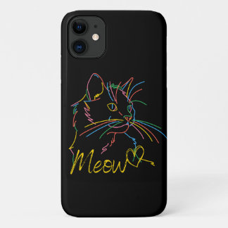 meow colourful cat case for ipone