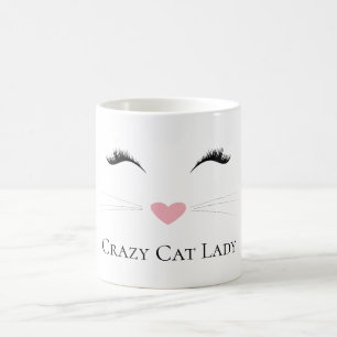 Meow Crazy Cat Lady Coffee Mug