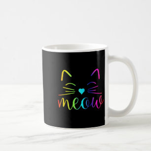 Meow Cute Cat Face Funny Quote For Cat Fans For Me Coffee Mug