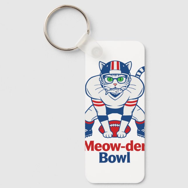 Meow-der Bowl  Key Ring (Front)