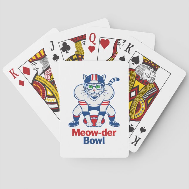 Meow-der Bowl  Playing Cards (Back)