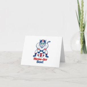 Meow-der Bowl Thank You Card