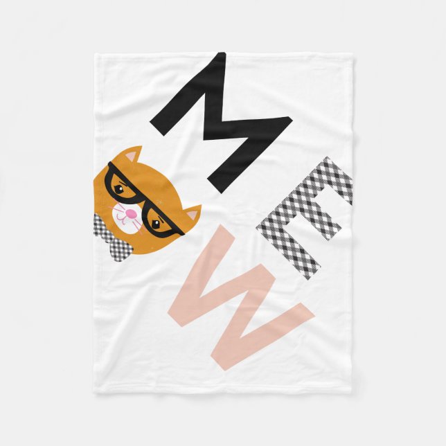 Meow fleece blanket (Front)