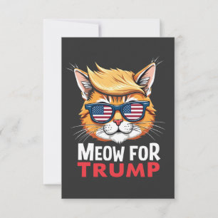 Meow For Trump Cat Kitten Election Vote Invitation