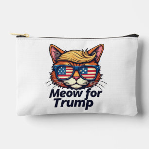 Meow for Trump Make Cats Safe Again  Election Accessory Pouch