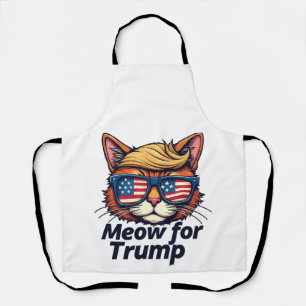 Meow for Trump Make Cats Safe Again Election Apron
