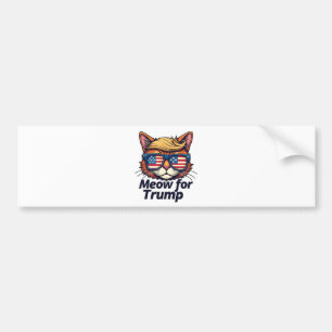 Meow for Trump Make Cats Safe Again Election Bumper Sticker