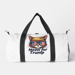 Meow for Trump Make Cats Safe Again  Election Duffle Bag