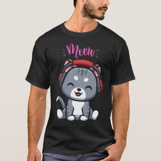 Meow Gamer Cat T-Shirt