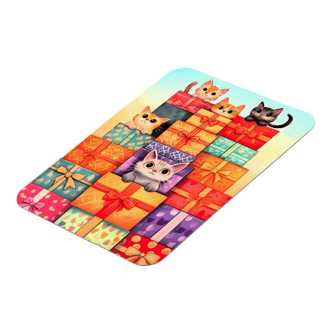 Meow Gift Birthday Tower Magnet (Left Side)