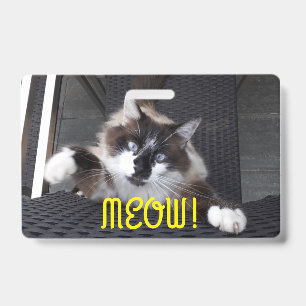 Meow! ID Badge