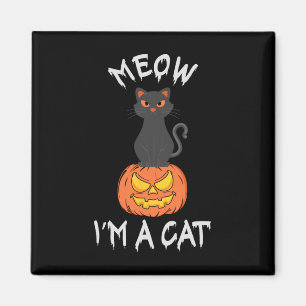 Meow I'm A Cat Cute Halloween Costume For Men Wome Magnet