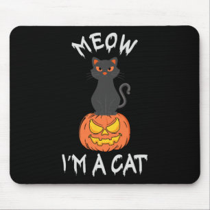 Meow I'm A Cat Cute Halloween Costume For Men Wome Mouse Pad