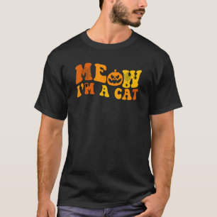Meow I'm A Cat Halloween Costume Meow Cat T-Shirt