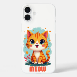 Meow iPhone 16 Plus Case-Mate – Purrfect Protect Case