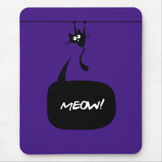 meow kitty purple 2 mousepad