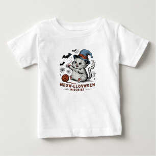 Meow-lloween Mischief Baby T-Shirt