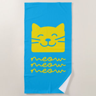 Meow Meow Beach Towel