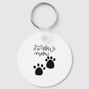 MEOW MEOW CAT LOVERS DESIGN #CatLady #FelineFashio Key Ring