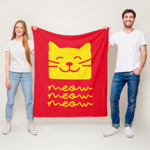 Meow Meow Fleece Blanket
