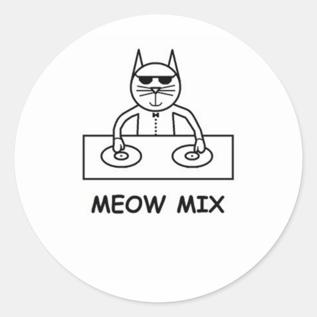 Meow Mix Sticker (Front)