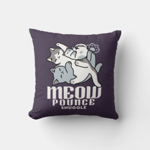 Meow Pounce Snuggle – Cute Sleeping Cats Cushion