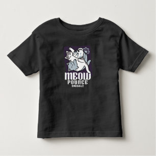 Meow Pounce Snuggle – Cute Sleeping Cats Toddler T-Shirt