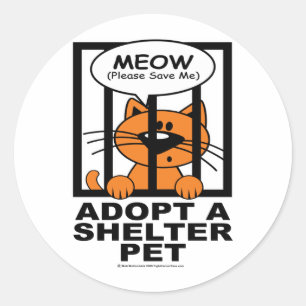 Meow (Save Me) Classic Round Sticker